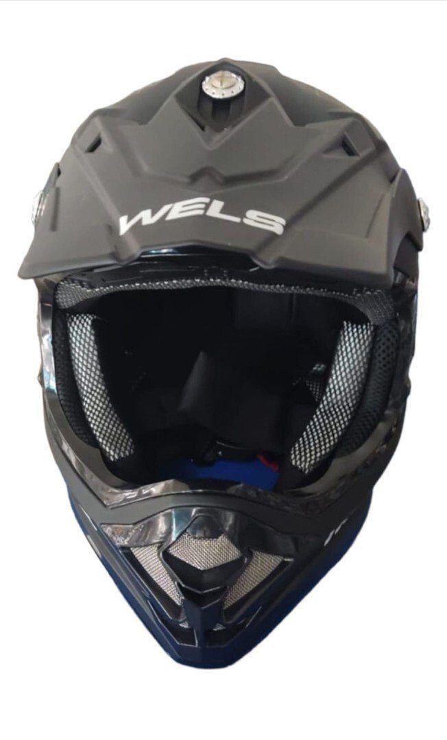 Шлем кроссовый WELS 819-5 черный матовый S