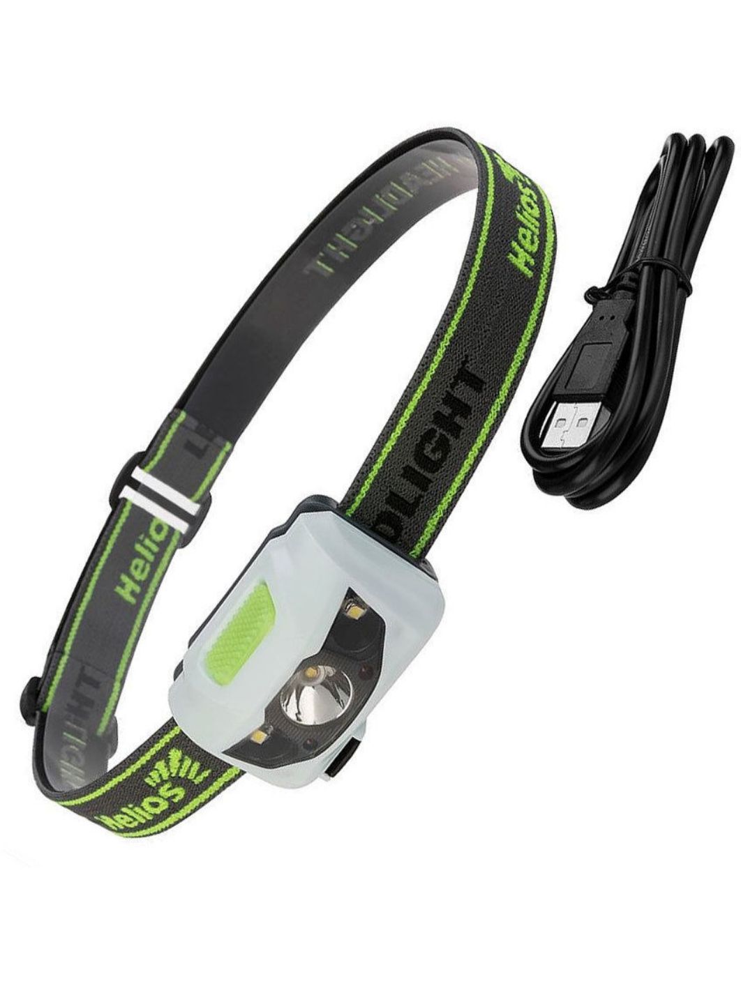 Фонарь налобный 140LM,  IPX6,  USB (HS-FN-3155-USB) Helios