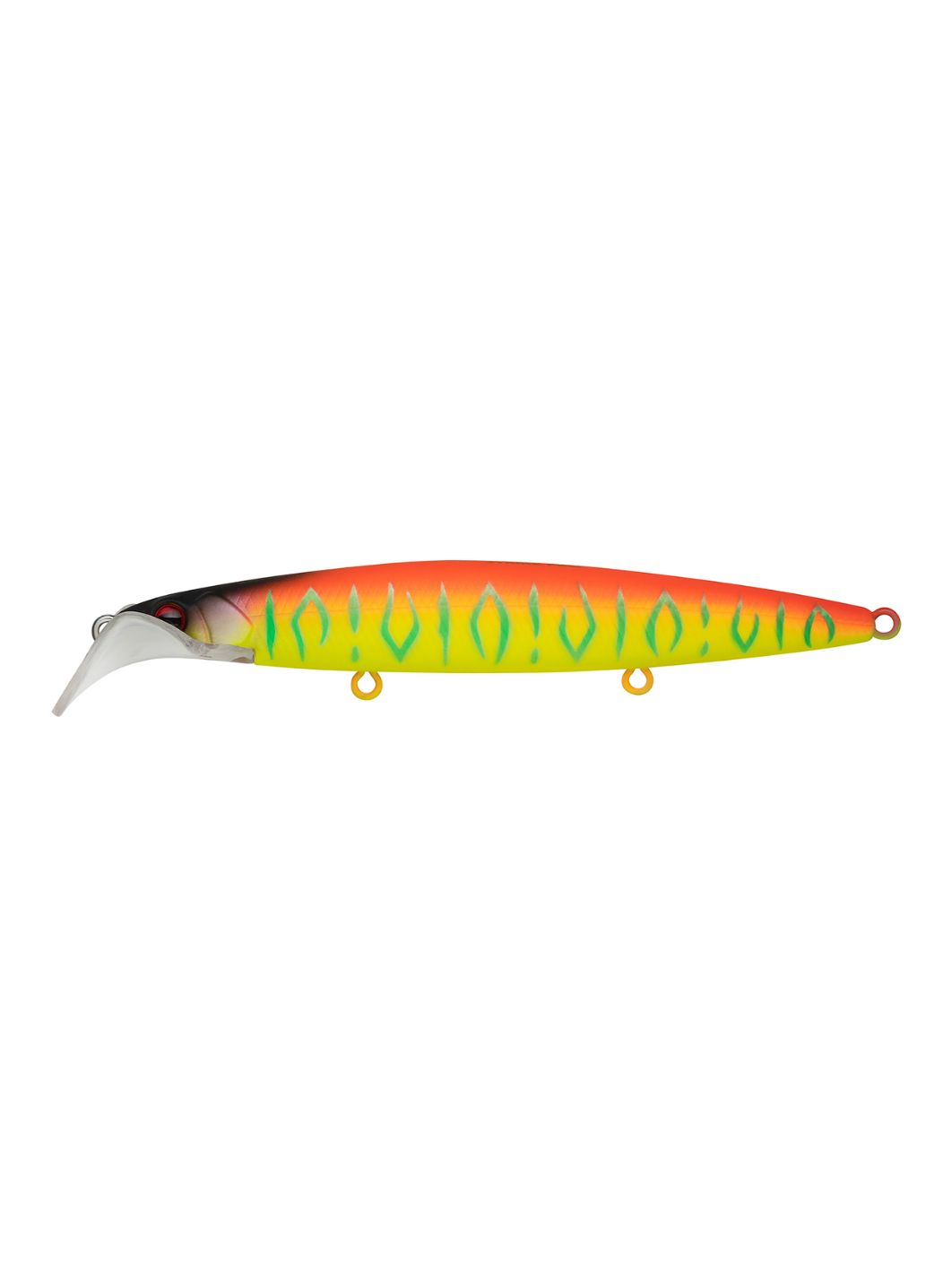 Воблер Минноу Strike Pro Scooter Minnow 110F,  110 мм,  11, 8 гр,  Загл. 1, 5м.-2, 5м.,  Плавающий,  цвет: A242S Sunrise Mat Tiger,  (EG-186F#A242S)