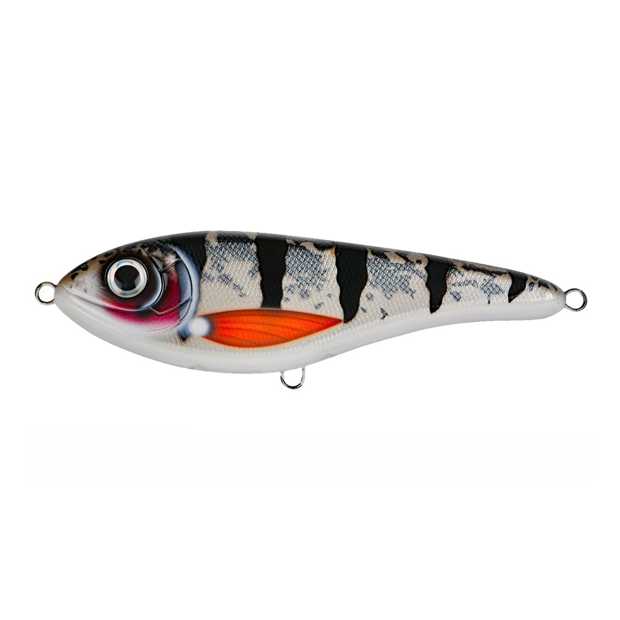 Воблер Джеркбейт Strike Pro Buster Jerk II Shallow Runner,  120 мм,  37 гр,  Загл. 0, 3м.-2, 0м.,  Медленно всплывающий,  цвет: C778 Silver Koi,  (EG-049#C778)