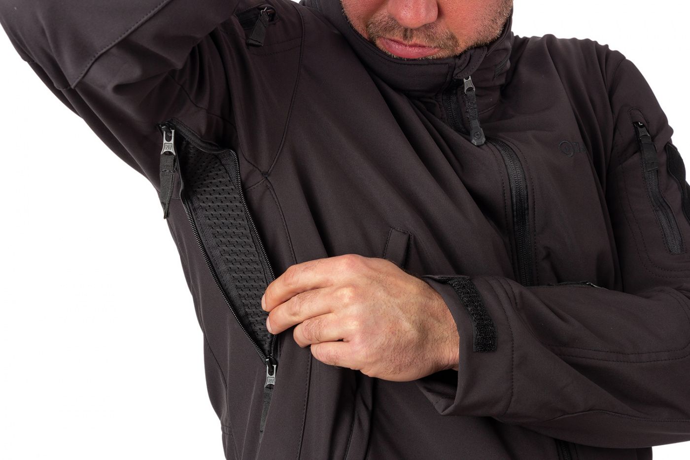 Куртка тактическая Фантом 7.62,  софтшелл,  черный (р-р 48-50 рост 182-188 L) м