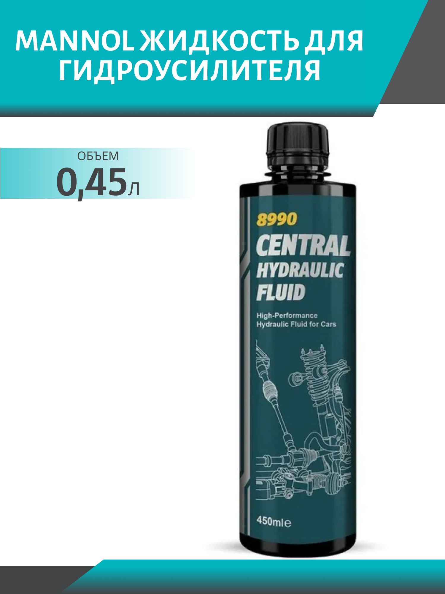 Жидкость гидравлическая MANNOL CHF 8990 0,45л