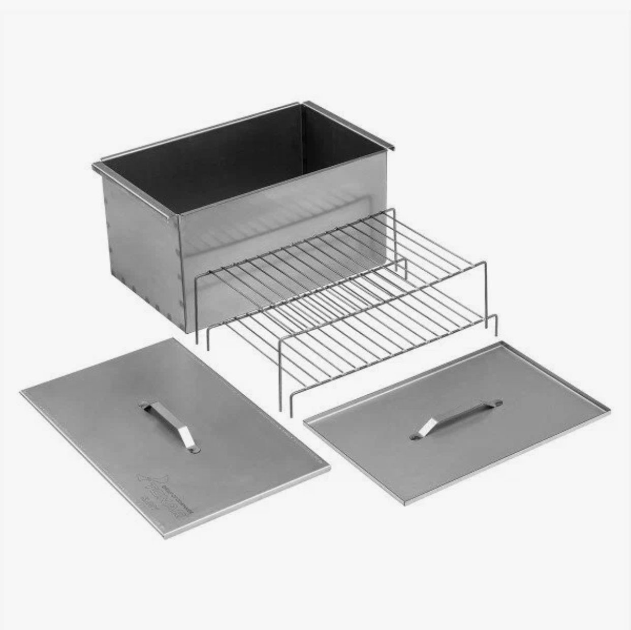 Коптильня двухъярусная (К-001) 450х280х240мм с поддоном