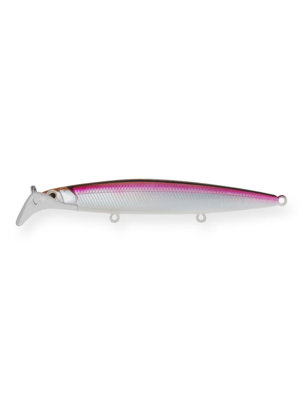 Воблер Минноу Strike Pro Scooter Minnow 110F,  110 мм,  11, 8 гр,  Загл. 1, 5м.-2, 5м.,  Плавающий,  цвет: A53-EP Silver Smelt UV,  (EG-186F#A53-EP)