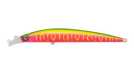 Воблер Минноу Strike Pro Top Water Minnow 130,  130 мм,  15 гр,  Загл. 0, 1м.-0, 7м.,  Плавающий,  цвет: A230S Watermelon Mat Tiger,  (JL-158F#A230S)