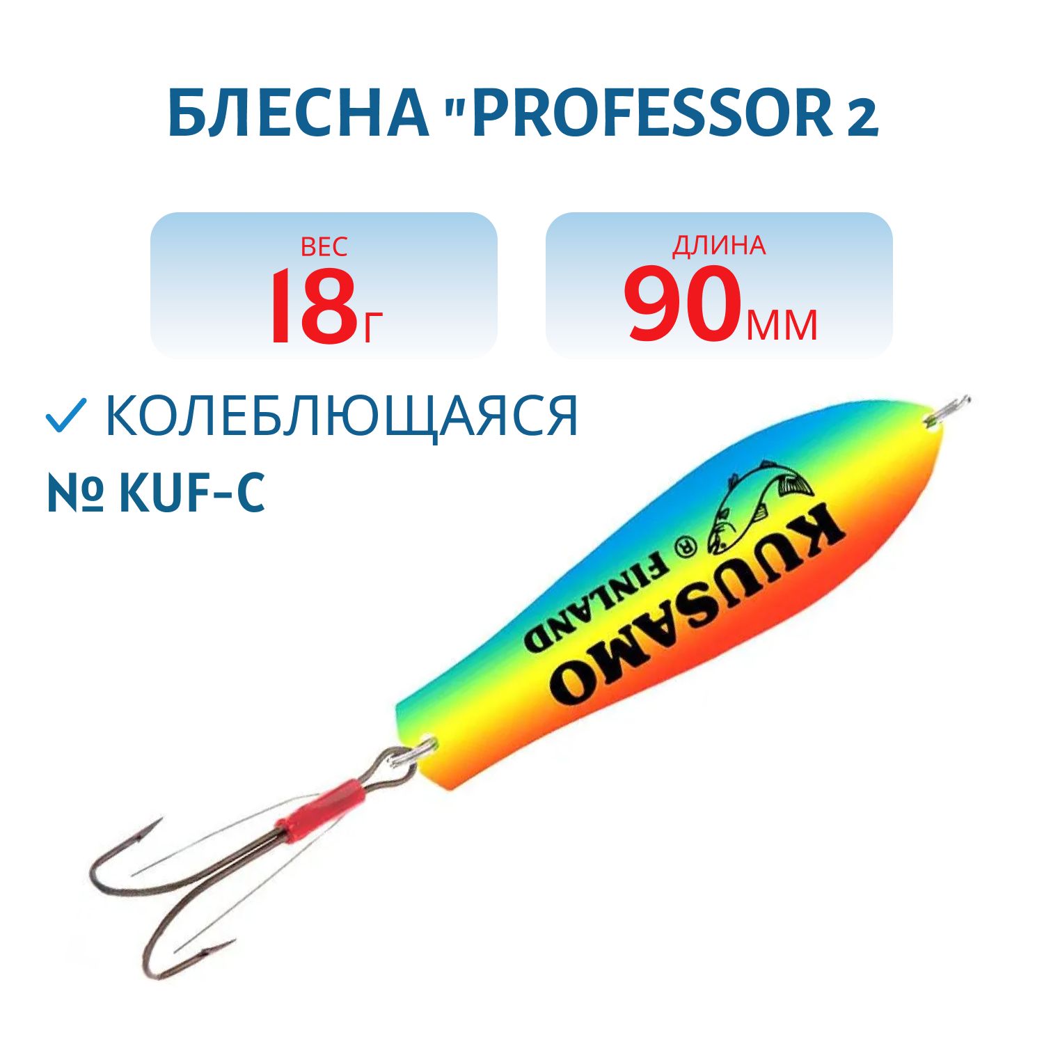 Блесна "Professor 2. 90/18 (незацепляйка) KUF-C