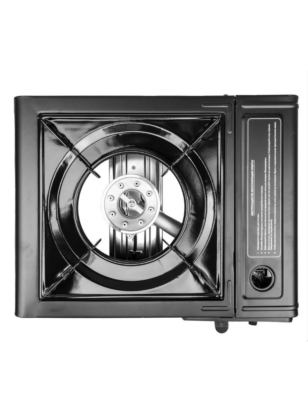 Плита газовая портативная в кейсе с переходником (HS-BDZ-155-B) Helios