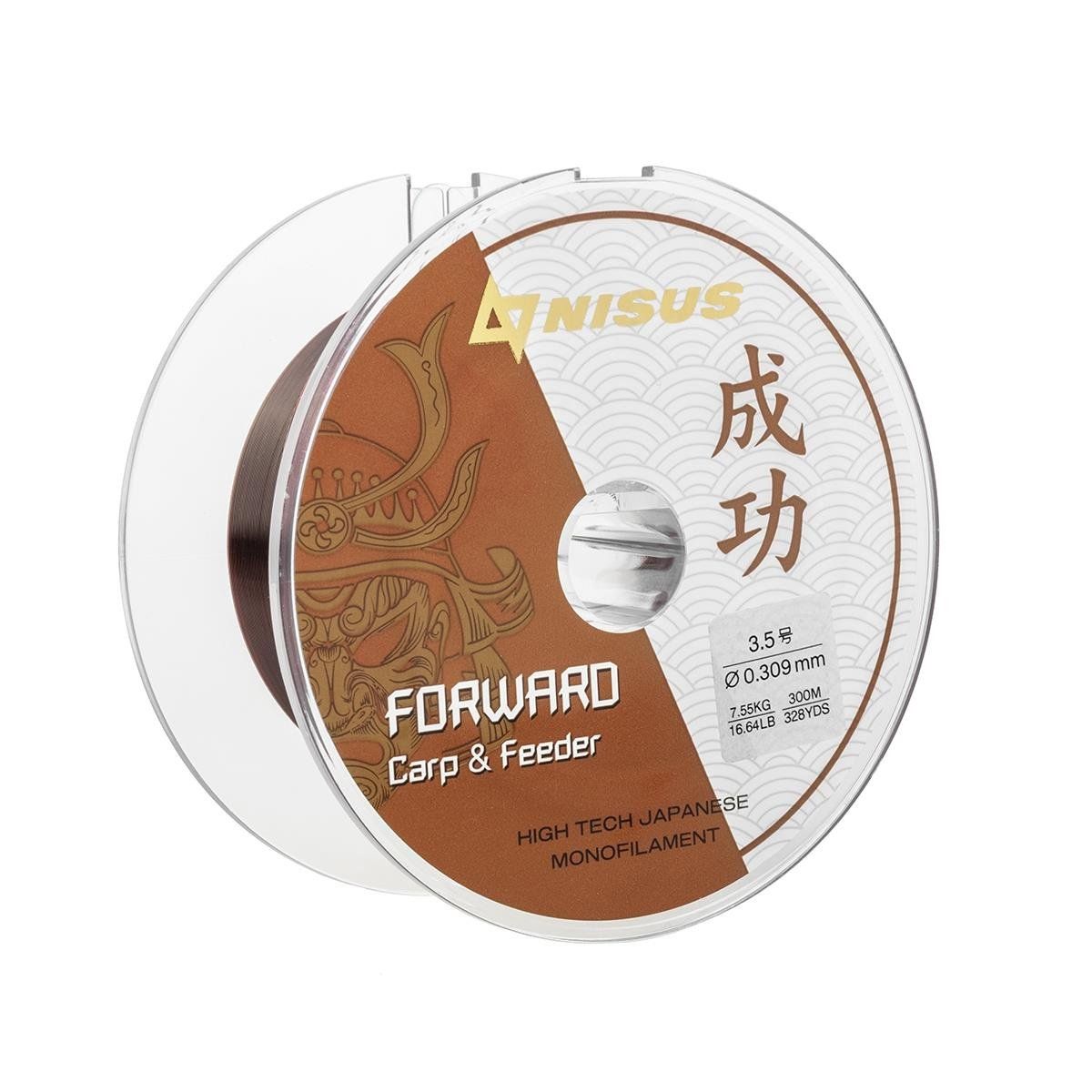 Леска FORWARD Carp&Feeder brown 0, 203mm/300m Nylon Nisus 