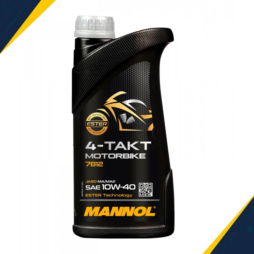 MANNOL Motorbike 10W40 4Т синтетическое масло для мотоциклов 1L 7812/6010