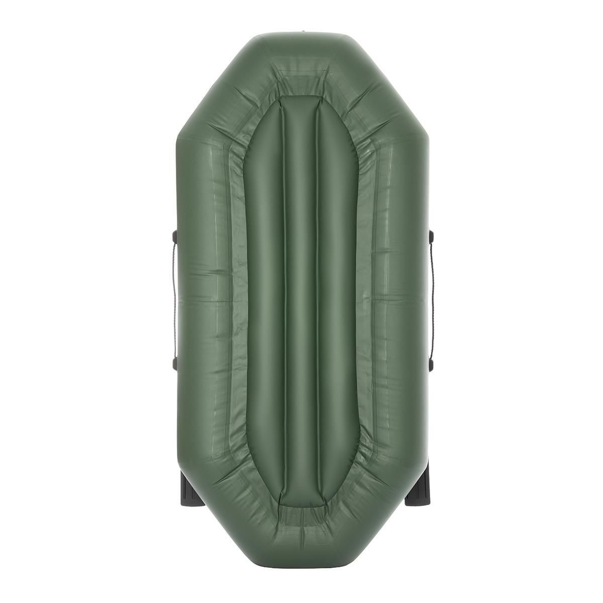 Лодка Бриз А260 надувное дно,  зеленая Тонар