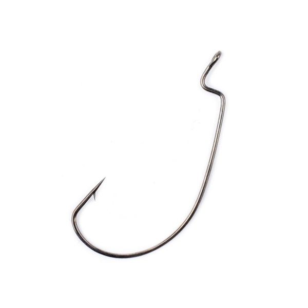 Крючок KOI "WIDE RANGE WORM",  1 (INT),  цвет BN,  офсетный (10 шт.)