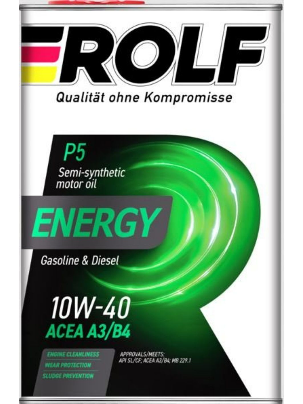 ROLF Energy 10W40 SL/CF 4л полусинтетическое моторное масло