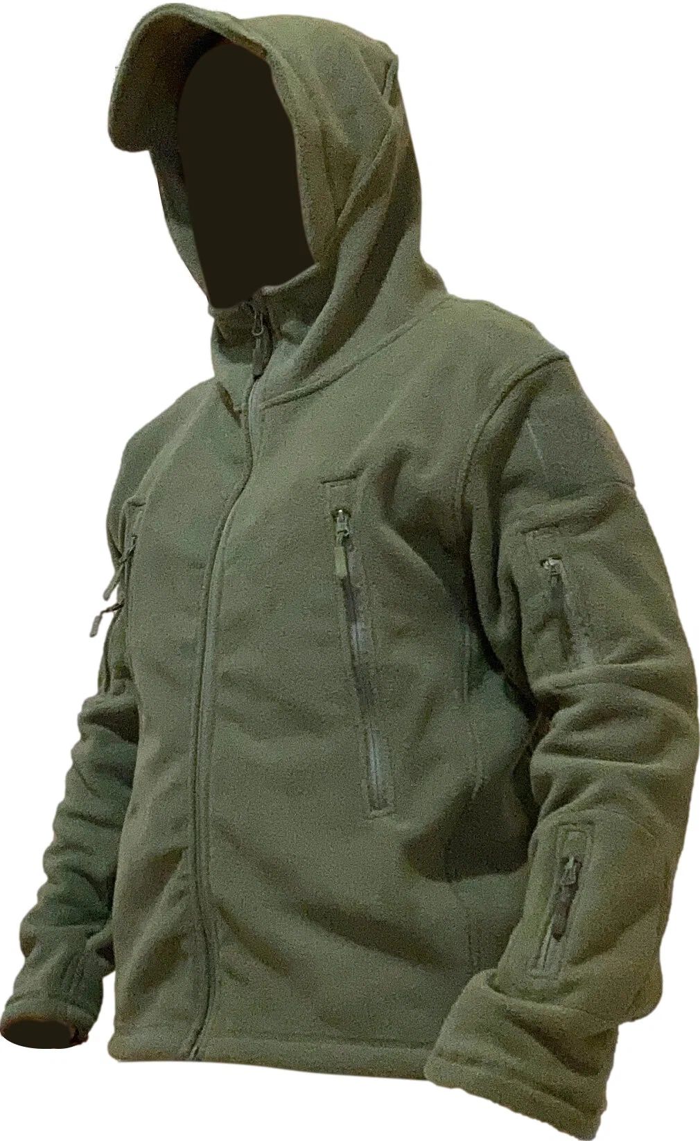 Джемпер флисовый с капюшоном "ЭФА-2"-К,  Цвет ХАКИ,  Размер XXL