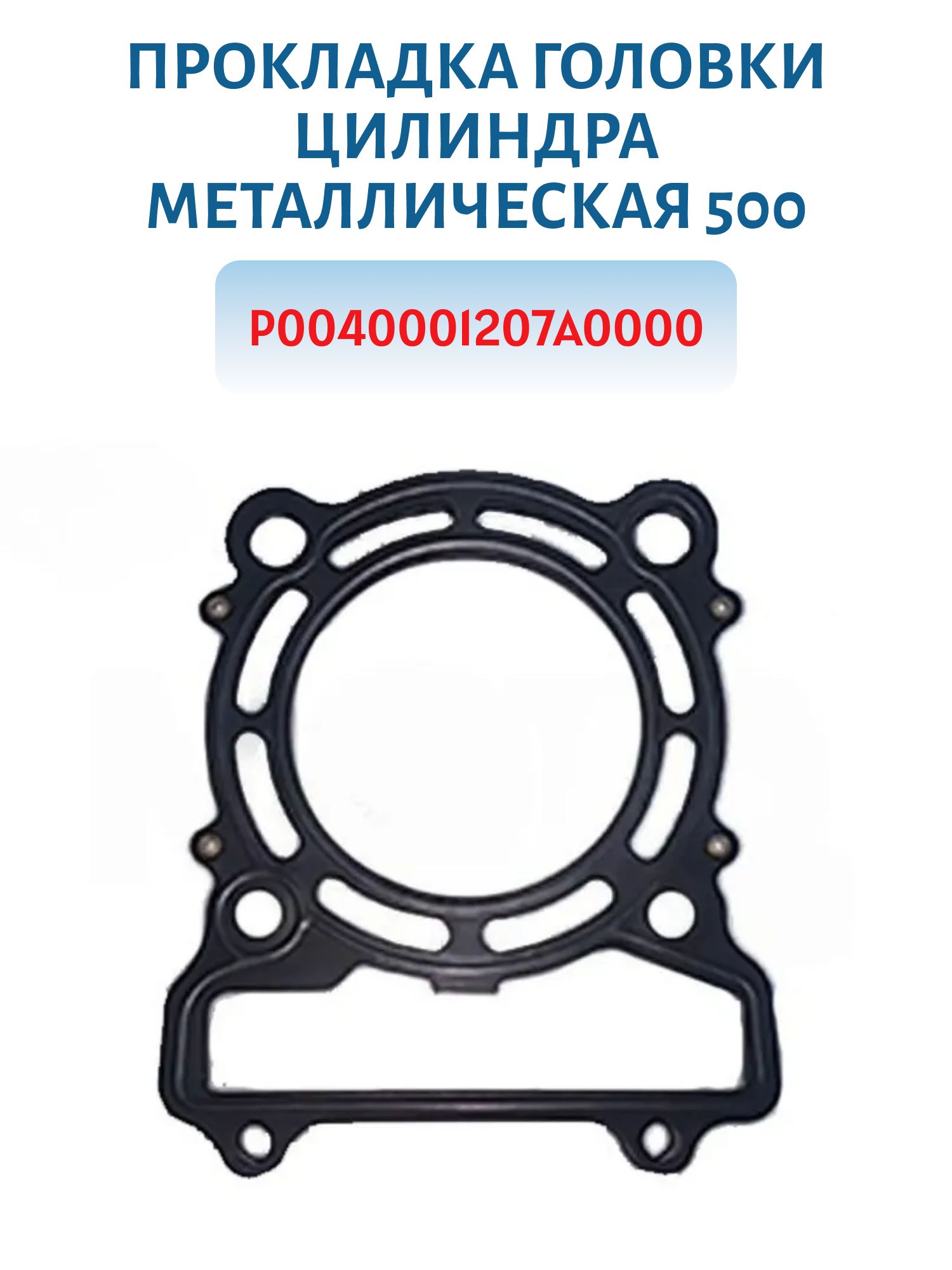 Прокладка головки цилиндра металлическая 500 P0040001207A0000