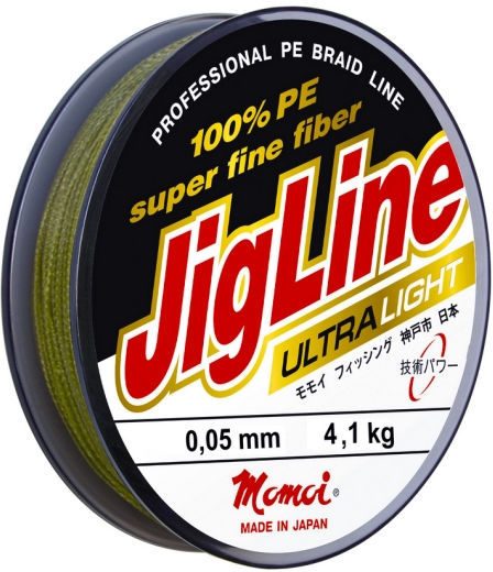 Шнур JigLine Ultra PE  0,27 мм, 22,0 кг, 150 м хаки