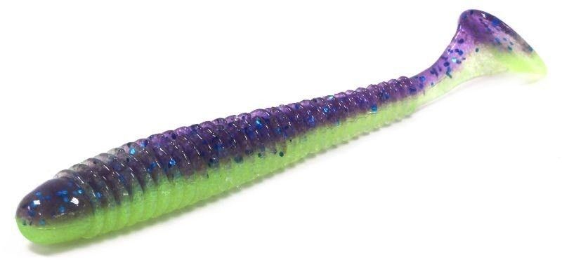 Приманка съедобная Keitech Swing Impact 3" PAL #06 Violet Lime Belly