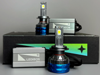 Светодиодная лампа H7 Ledison Compact (№7) (9-36V,  130w,  13000Lm,  5000K,  Canbus) (2шт.к-т)