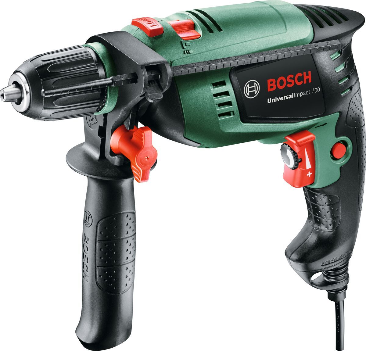 дрель ударная universalimpact 700 bosch (701вт, 50-3000 об/мин, кейс) 0603131020
