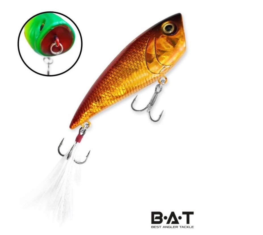 Воблер BAT Crow Pop ВТ059 (70 mm.; 7 g.; TopWater) # CS08