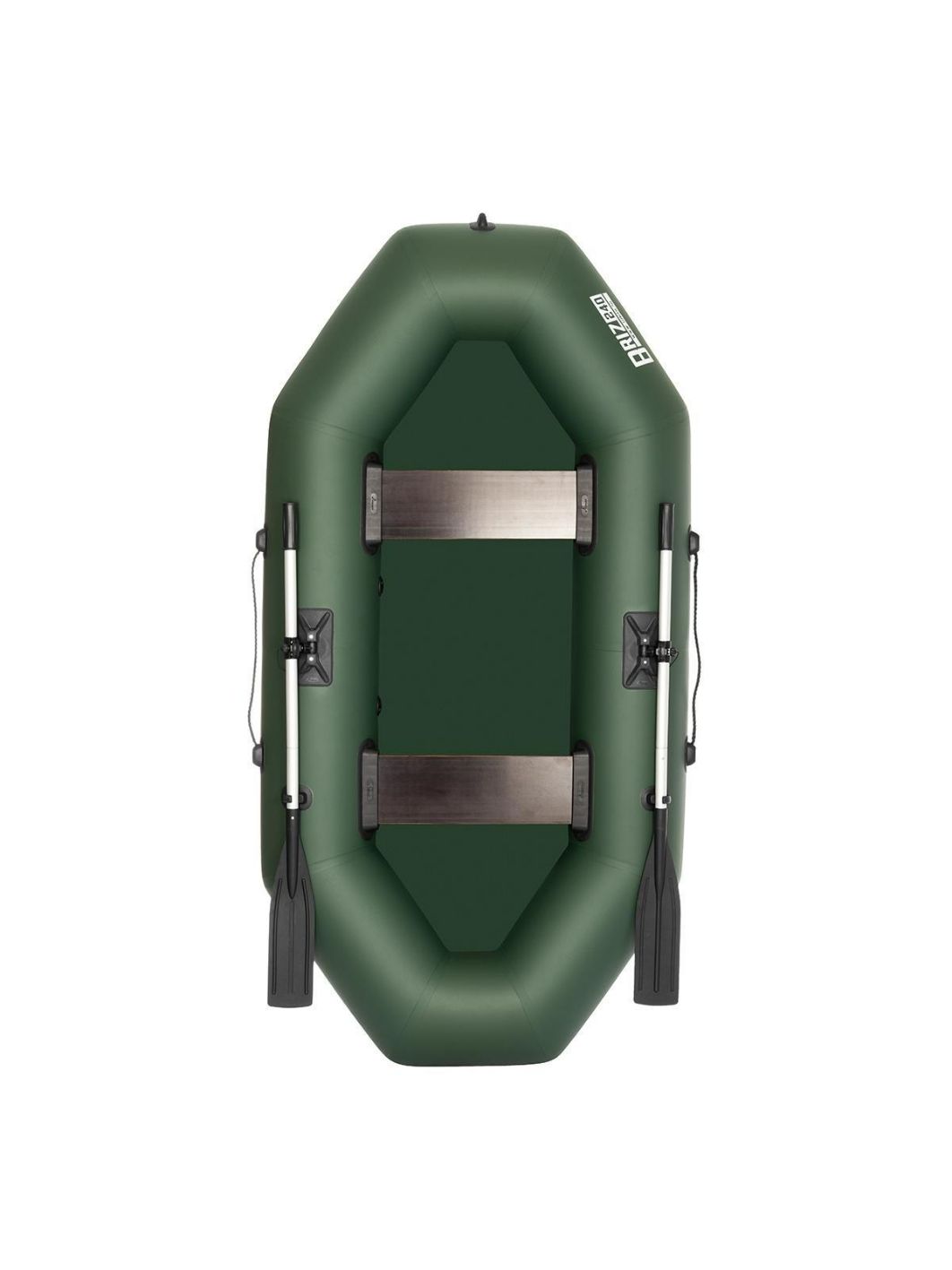 Лодка Бриз А240 надувное дно, зеленая Тонар