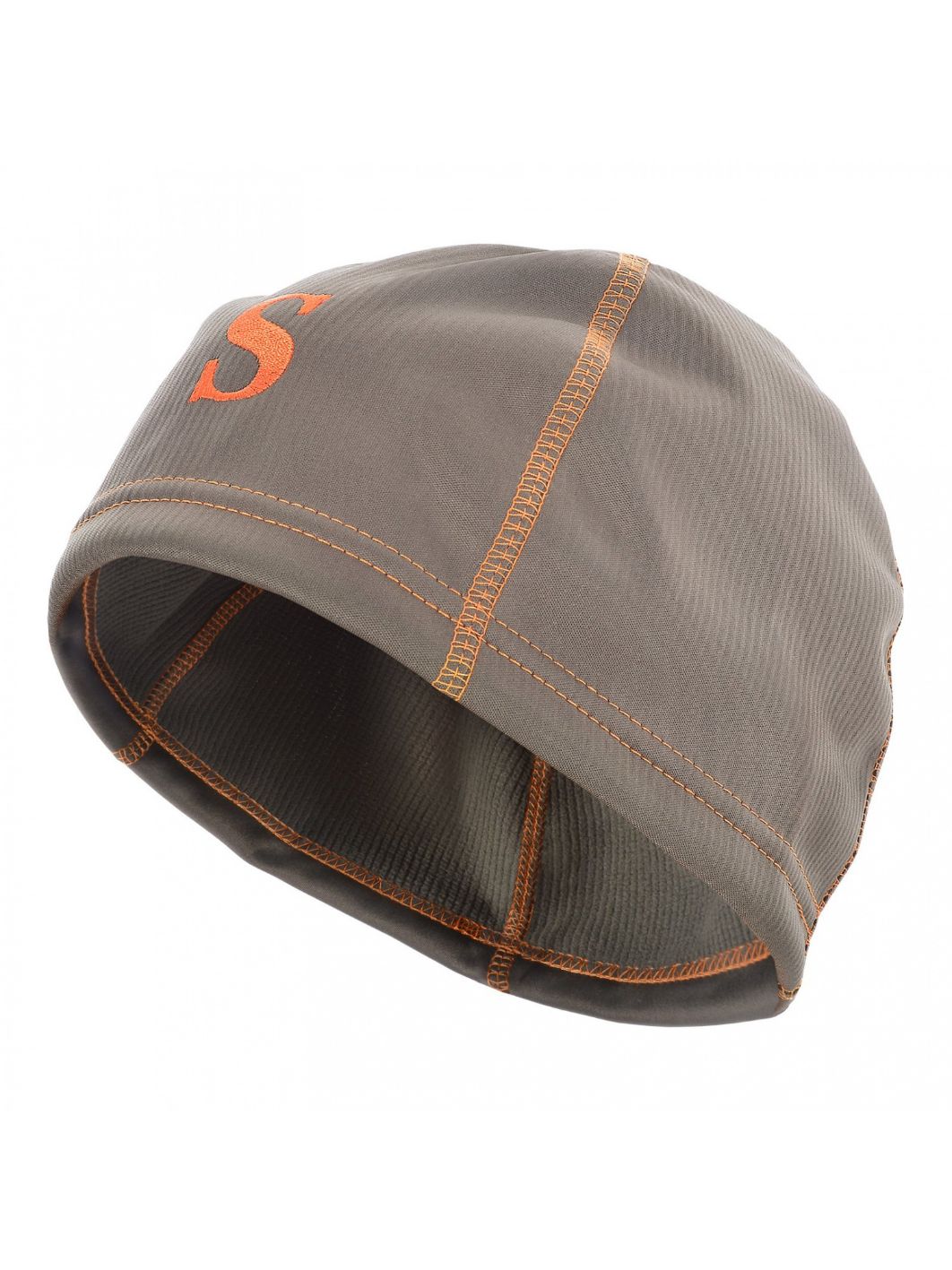 Шапка мужская демисезонная "Spring -330",  softshell,  олива/ olive (вышивка оранжевая) 59 (L)