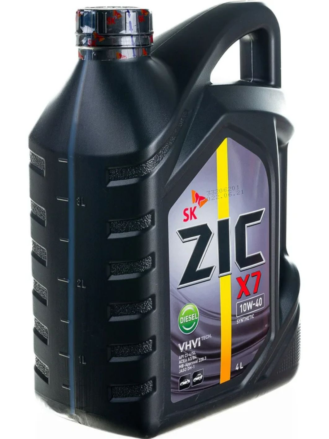 ZIC X7 DIESEL 10W40 4L синтетическое моторное масло