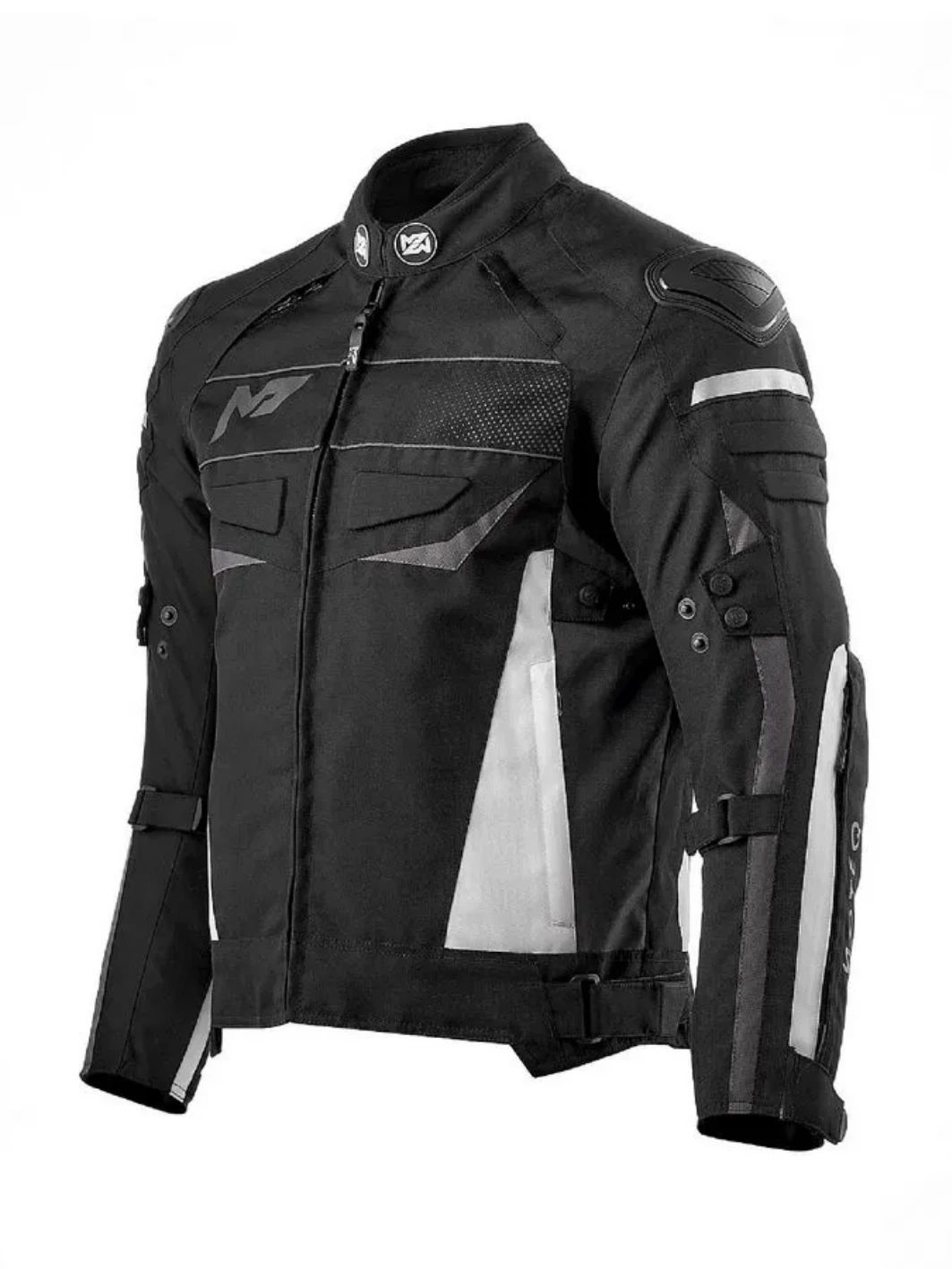 Куртка текстильная MOTEQ CLYDE черный/белый 3XL  