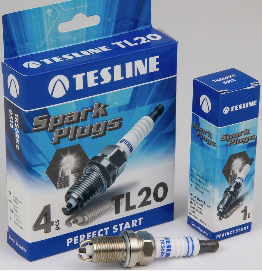 Свечи TESLINE TKS6RKC Лада Ларгус,  Логан (дв. Рено 8V) (TL20) (4шт.к-т)