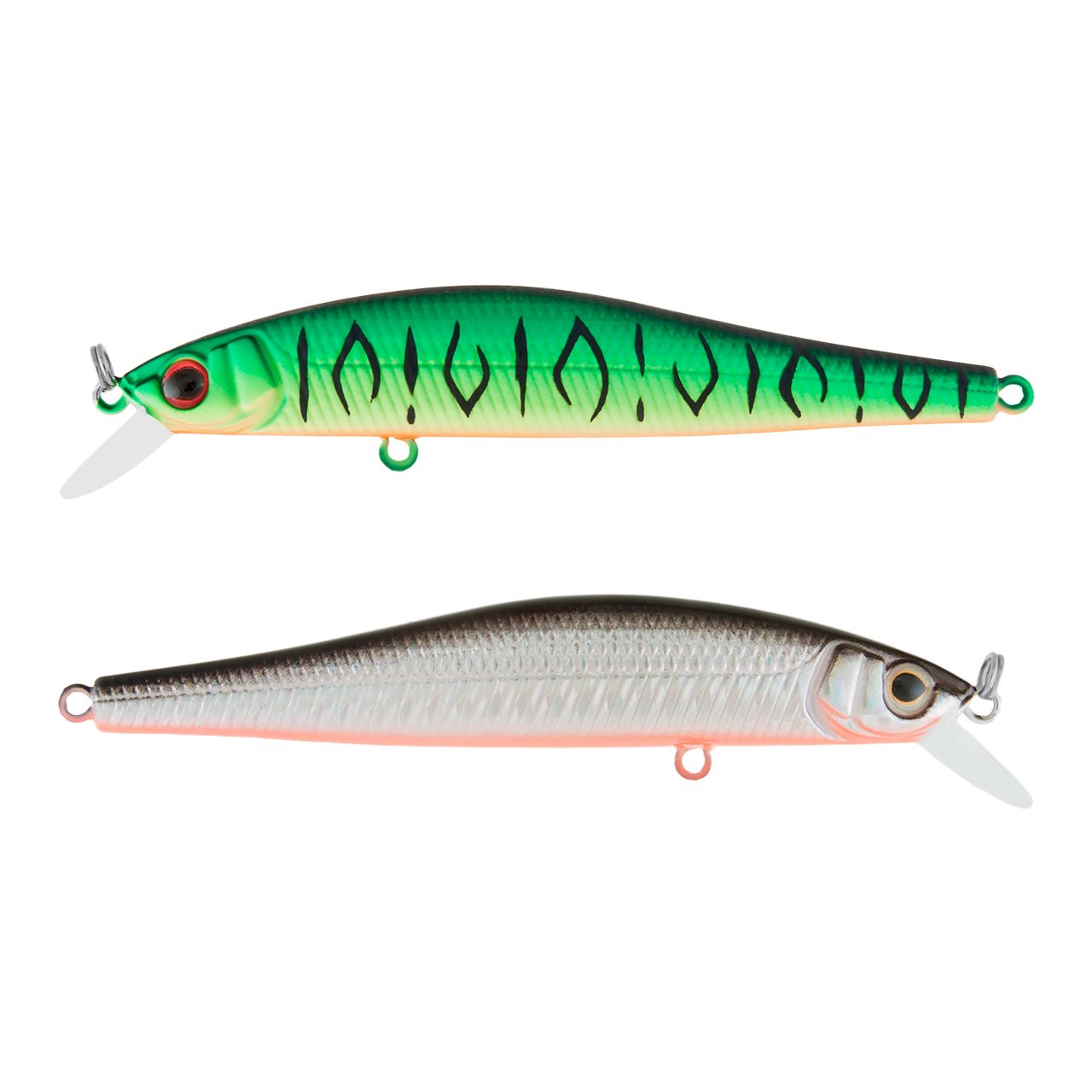 Воблер Минноу Strike Pro Jumper 110SP,  110 мм,  16, 3 гр,  Загл. 1, 0м.-2, 0м.,  Нейтральный,  цвет: GC01S/A70-713 Double Black Silver OB/Mat Tiger,  (EG-192C-SP#GC01S/A70-713)