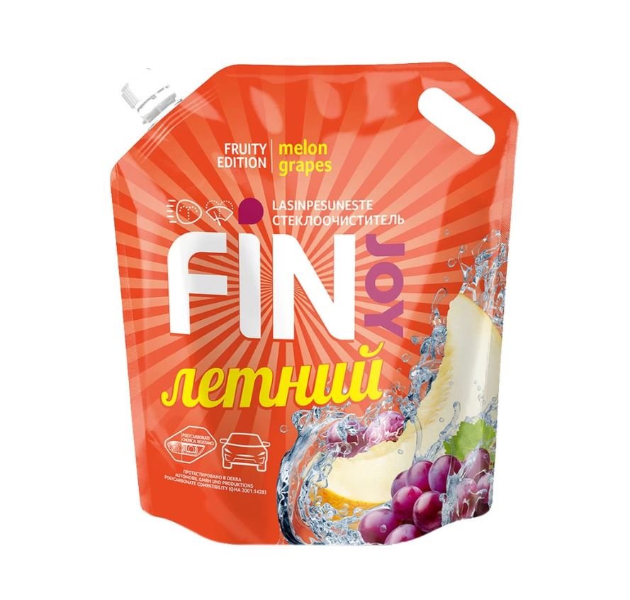 Очиститель стекла FIN JOY FRUITY летний 4л (дыня+виноград) DP
