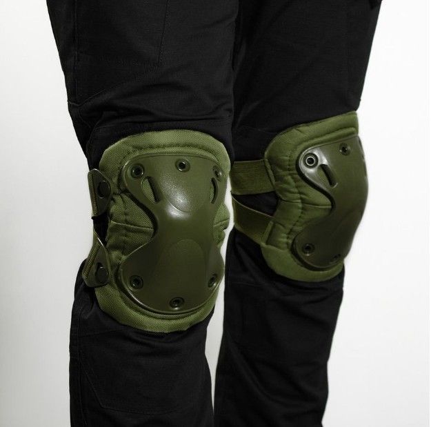 Ком-к Налокотник+Наколенник съемный тактический Блок-Х (хаки)