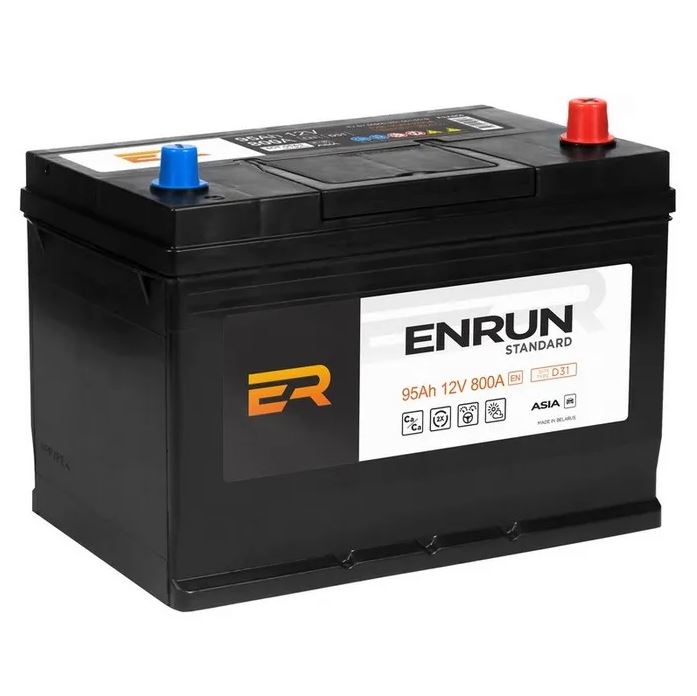 95 ENRUN STANDART ASIA ЕВРО ESA950  Аккумулятор залит/заряжен