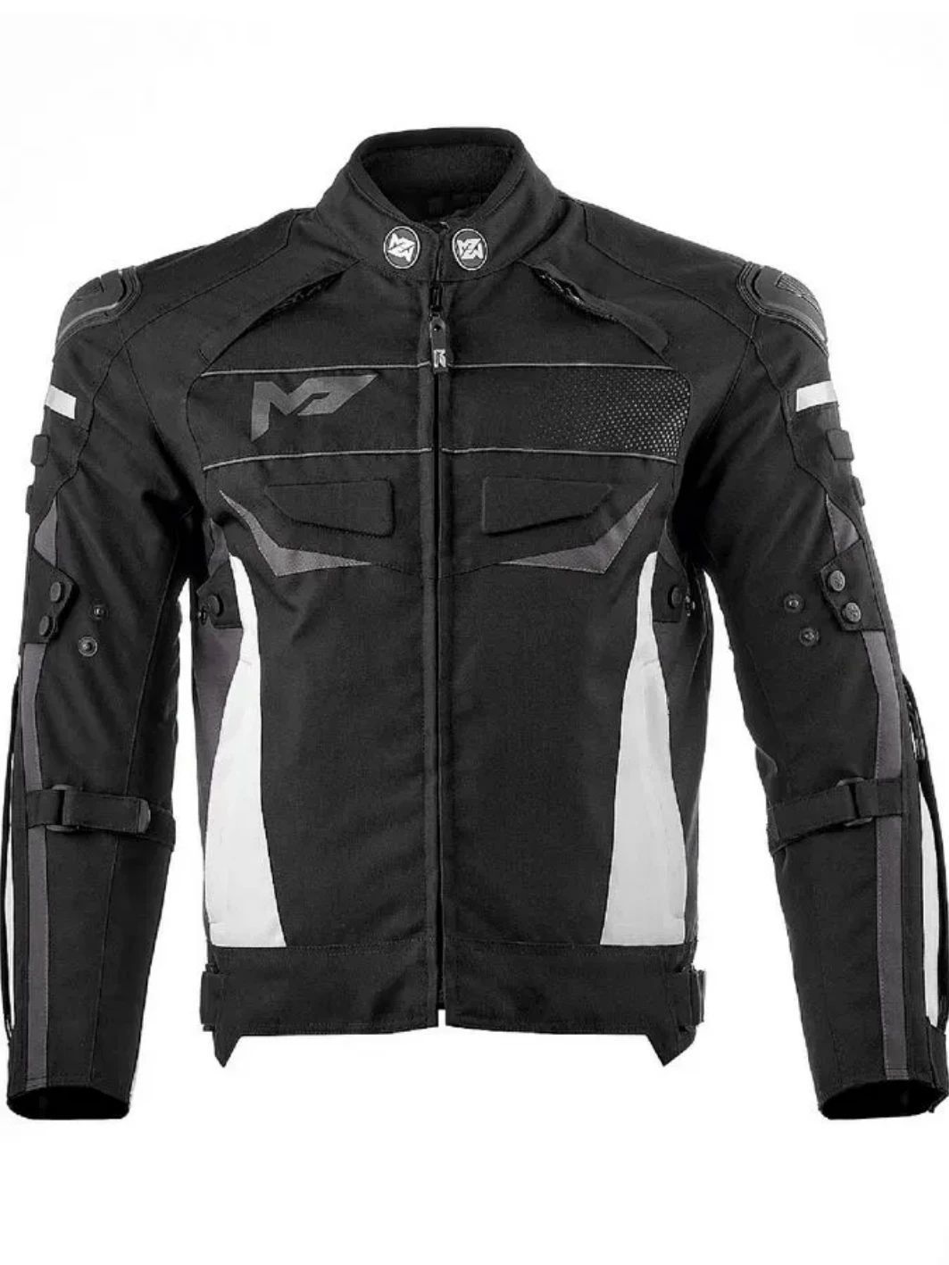 Куртка текстильная MOTEQ CLYDE черный/белый 3XL  