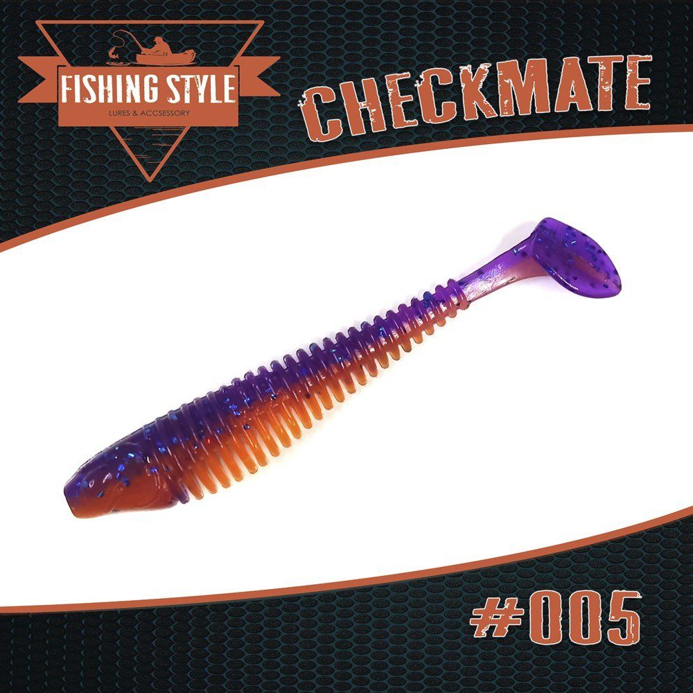 Силиконовая приманка CHECKMATE 3, 5"(89 мм) уп.6 шт.#010 Beet Tops