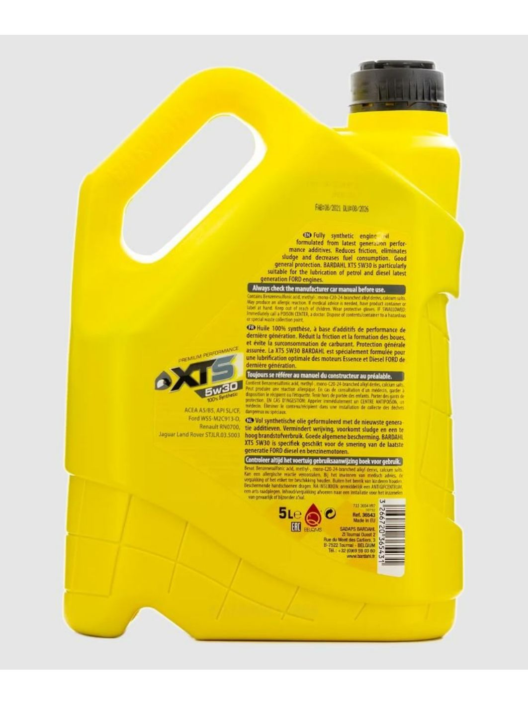 BARDAHL 5W30 XTS A5/B5 SL/CF 5L 36543 синтетическое моторное масло