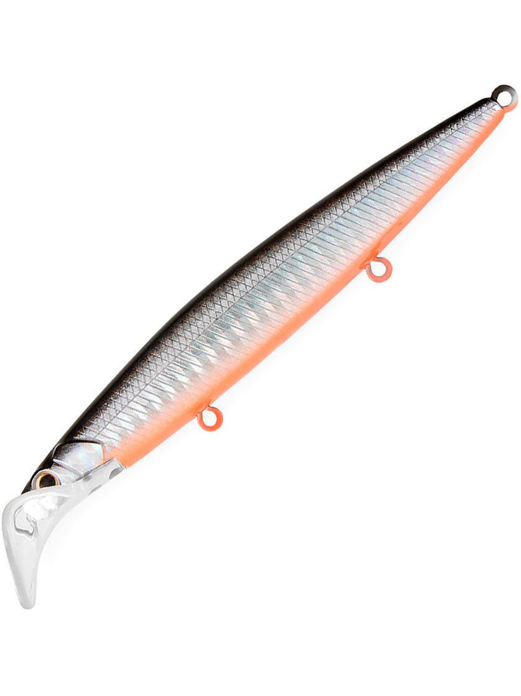 Воблер Минноу Strike Pro Scooter Minnow 110F,  110 мм,  11, 8 гр,  Загл. 1, 5м.-2, 5м.,  Плавающий,  цвет: A70-713 Black Silver OB,  (EG-186F#A70-713)