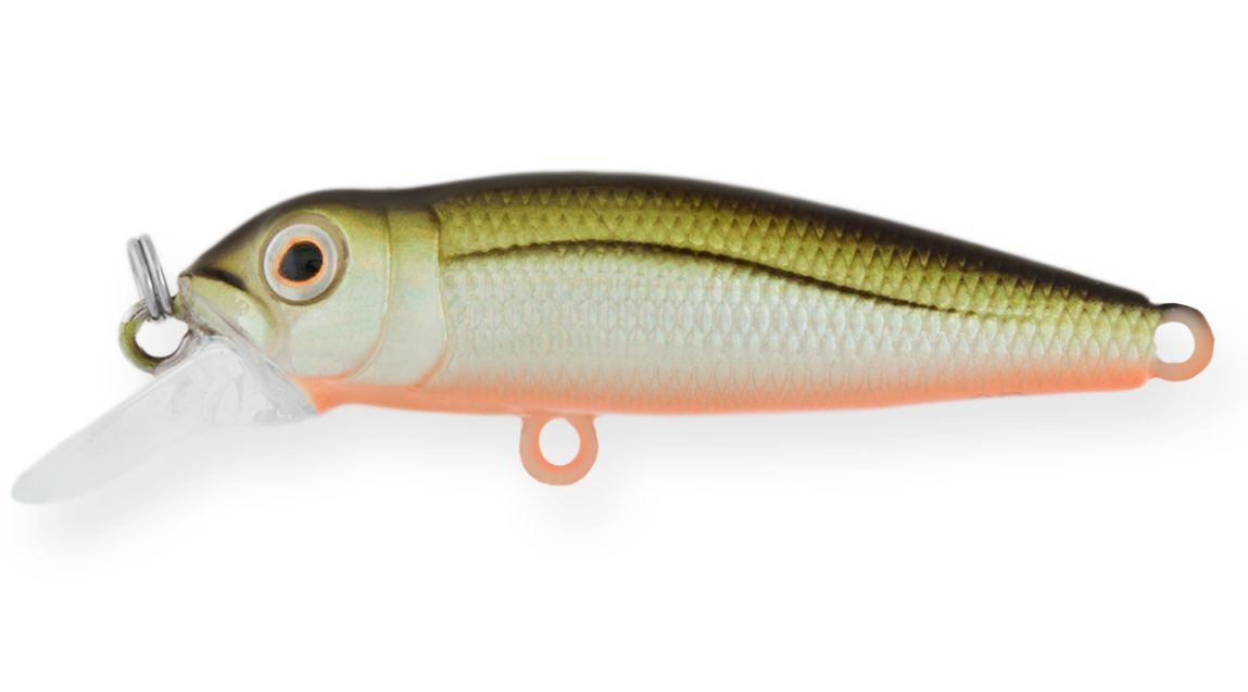 Воблер Минноу Strike Pro Midge 40,  40 мм,  2 гр,  Загл. 0, 5м.,  Нейтральный,  цвет: 612T Natural Shad Silver,  (EG-074SP#612T)