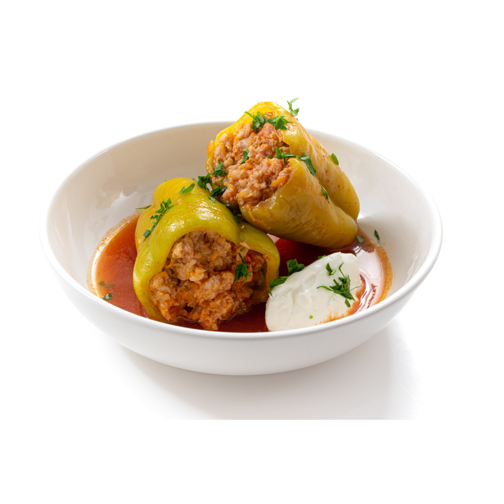 Перец фаршированный в томатном соусе