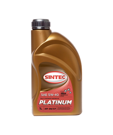 SINTEC PLATINUM 7000 5w40 A3/B4 SN/CF 1L синтетическое моторное масло