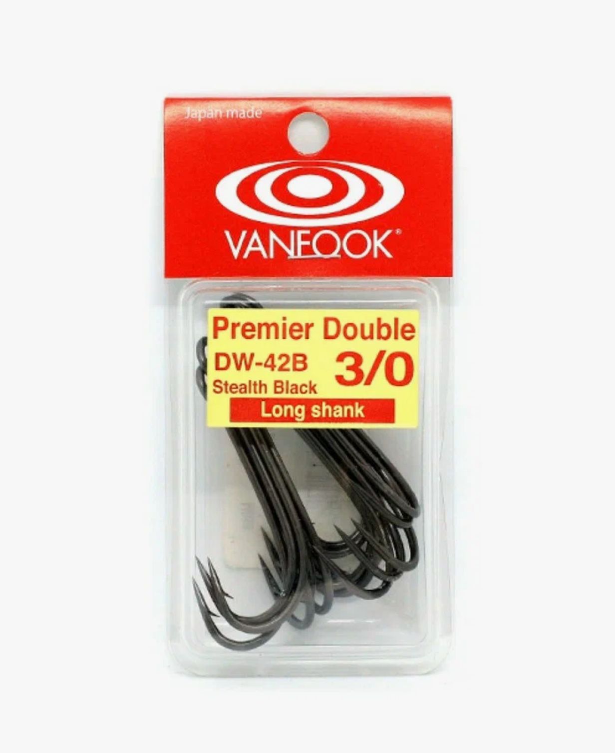 Двойники VANFOOK DW-42B long #3/0 stealth black