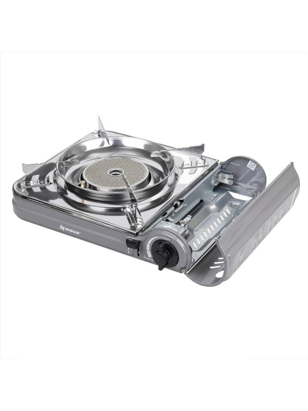 Плита газовая портативная в кейсе,  горелка керамическая,  ветрозащита (N-MS-3500CS) NISUS