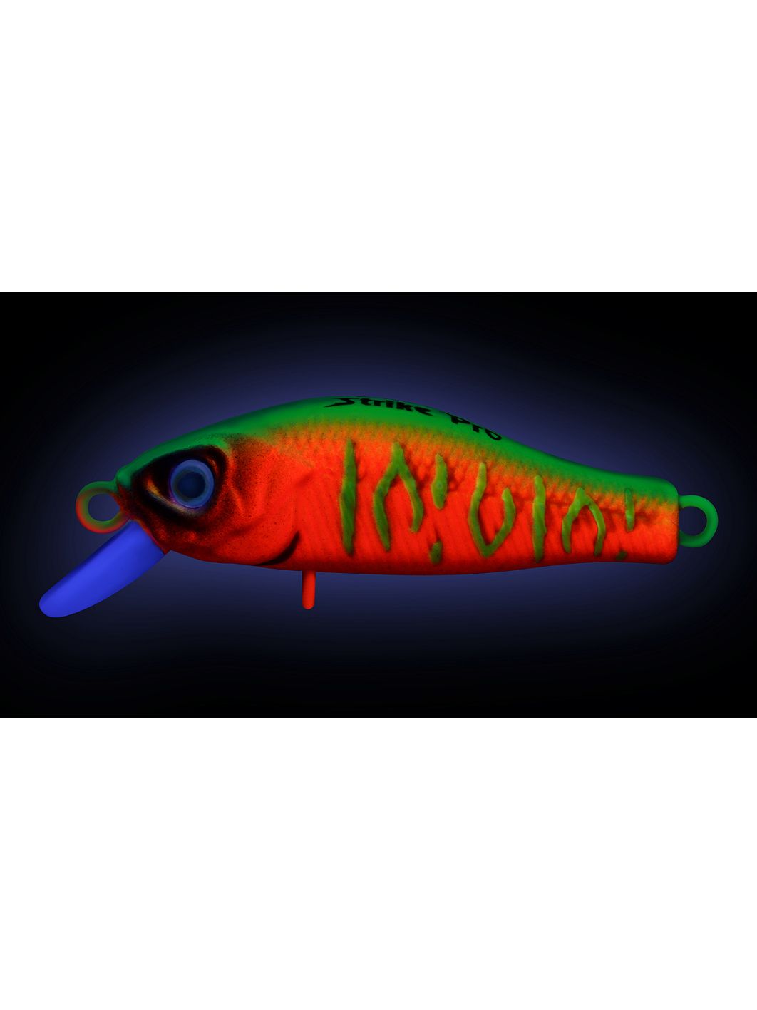 Воблер Минноу Strike Pro Archback 35SP,  35 мм,  2, 2 гр,  Загл. 0, 1м.-0, 3м.,  Нейтральный,  цвет: A230S Watermelon Mat Tiger,  (EG-125E-SP#A230S)