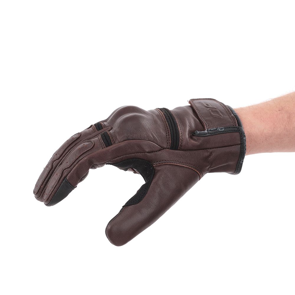 Перчатки DF STREET Matte Brown кожаные 2XL