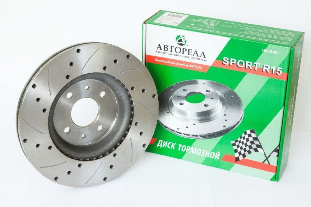 Диск тормозной 1118,  2190 (1шт.) 15" СПОРТ АВТОРЕАЛ