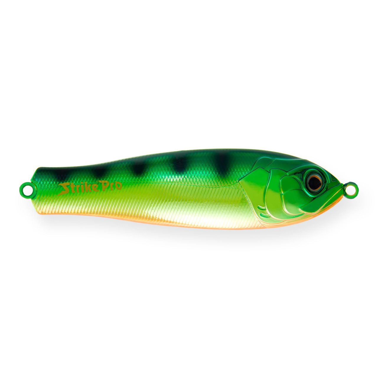 Блесна колеблющаяся Strike Pro Salmon Profy 115,  115 мм,  45 гр,  Тройник,  цвет: A45E Natural Perch,  (PST-03A#A45E/A45E)