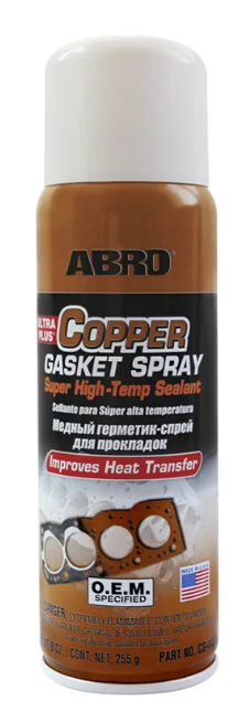ABRO Герметик-спрей медный для прокладок 255 гр 
