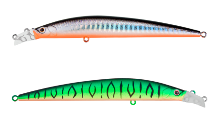 Воблер Минноу Strike Pro Top Water Minnow 110,  110 мм,  10, 5 гр,  Загл. 0, 2м.-0, 7м.,  Плавающий,  цвет: GC01S/A70-713S,  (JL-166F#GC01S/A70-713S)