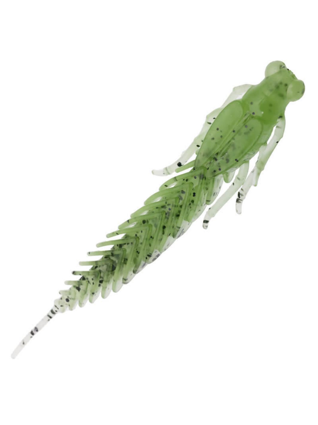 Приманка ZUB-LARVA 60мм-7шт, (цвет 505) зеленый с блестками