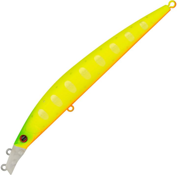 Воблер Минноу Strike Pro Top Water Minnow 110,  110 мм,  10, 5 гр,  Загл. 0, 2м.-0, 7м.,  Плавающий,  цвет: A178S Lemon Mat Tiger,  (JL-166F#A178S)
