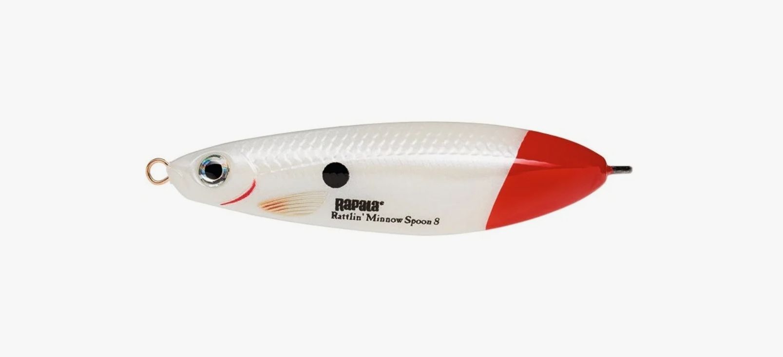 Блесна незацепляйка Rapala Minnow Rattlin Spoon 08 /PWRT